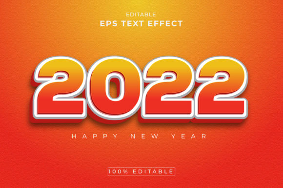 2022 Editable 3D Text Effect