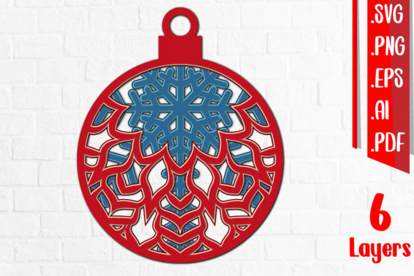 3D Christmas Ball Layered Cut Files: A Creative Resource for Holiday Projects