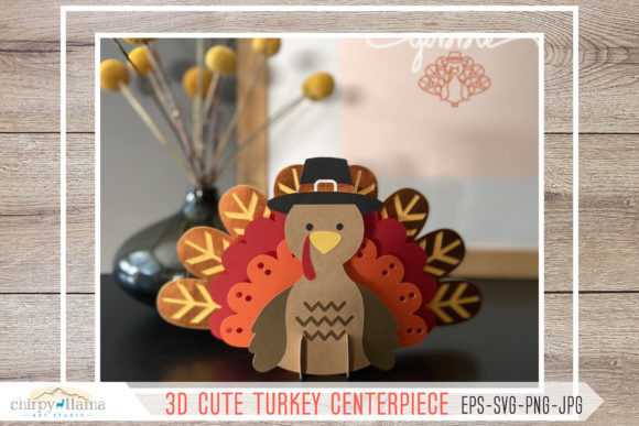 3D Cute Turkey Centerpiece Pop Up: A Festive Addition to Your Thanksgiving Decor