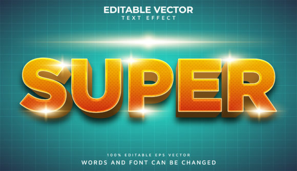 3D Editable Eps Vector Text Effect