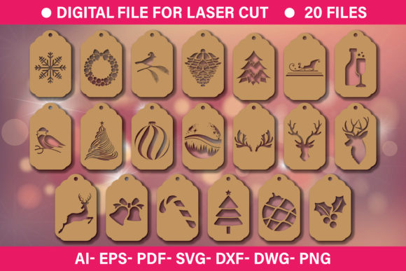 3D Laser Cut Christmas Gift Tag, DXF Cut: A Practical Guide for Designers and Makers