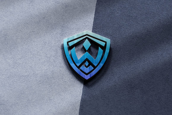 3D Logo Mockup Reflection Effect