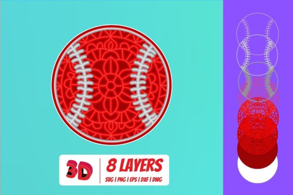 Baseball 1 3D Layered SVG Cut File: A Practical Overview