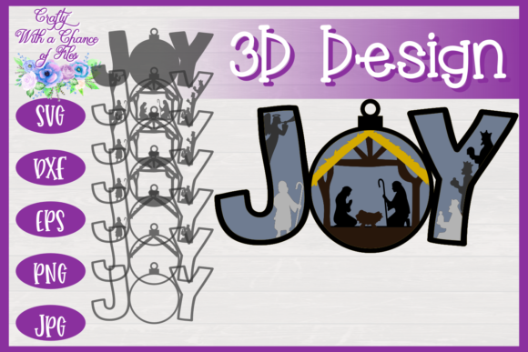 Christmas Joy Nativity 3D Layered: A Versatile Choice for Religious and Festive Creations