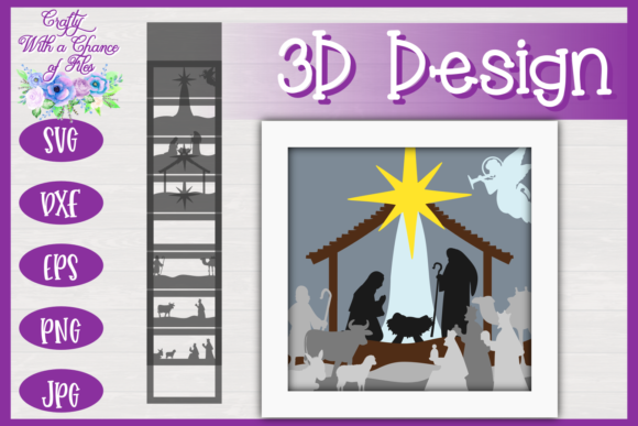 Christmas Nativity Scene SVG 3D Layered: A Creative Holiday Craft Solution