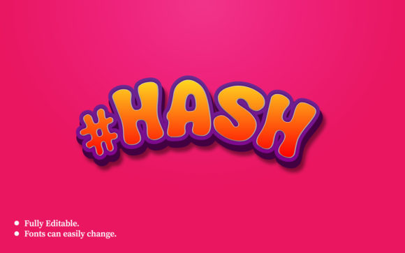 Hash 3D Text Effect Template: A Strategic Tool for Modern Design Needs