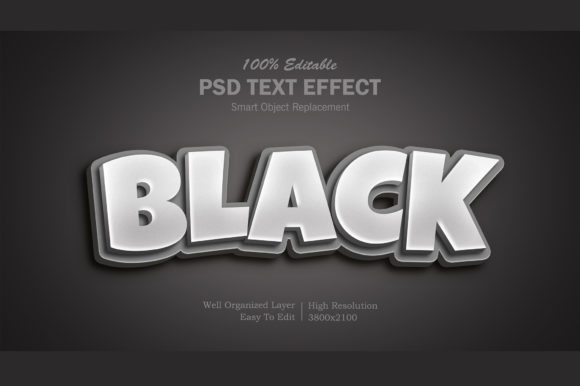 How the 3D Black Color PSD Text Effect Elevates Design Strategy and Brand Impact