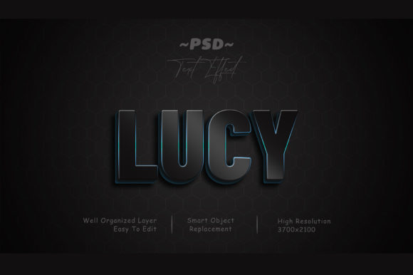 How to Use the Lucy Black Editable PSD 3D Text Effect for Stunning Designs