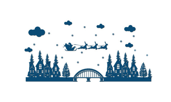 Paper Cut Christmas 3D Design