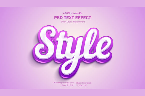 Style 3D PSD Editable Text Effect