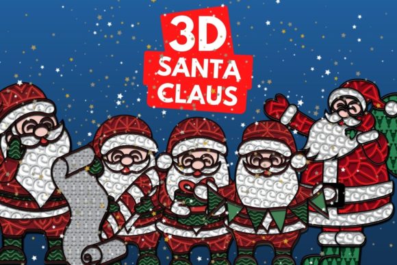 The Magic of Digital Crafting: Mastering the 3D Santa Claus SVG Bundle for Holiday Creations