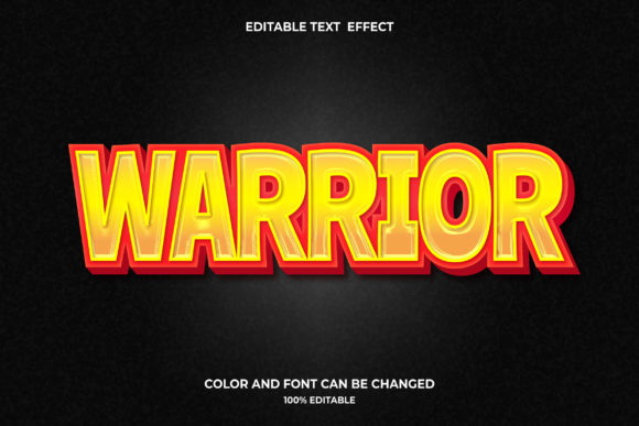 Warrior 3D Editable Text Effect: A Powerful Tool for Creative Design
